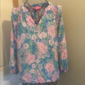 Lilly Pulitzer 100% silk blouse